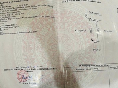 Cạnh vinhomes kiến thụy   lô đẹp 89m  đường 6m, giá chỉ 1,9x tỷ  zalo 0567 222 555 1