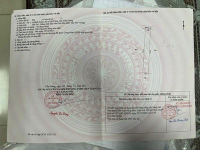 Đất đẹp   giá tốt    chính chủ cần bán tại phường bình xuân, tp gò công 0