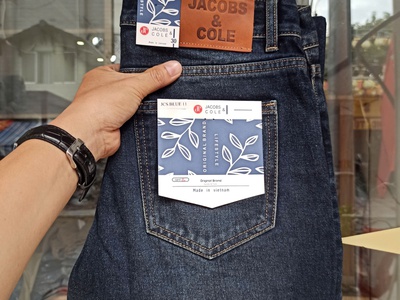 Quần jean nam ống suông rách thương hiệu Jacobs Cole 5