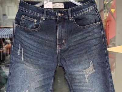 Quần jean nam ống suông rách thương hiệu Jacobs Cole 2