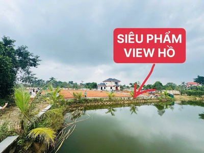 Siêu phẩm view hồ - sát đhqg hòa lạc -đường ô tô 3 xe tránh, mặt tiền đẹp, dân cư hiện hữu 0