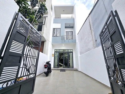 Nhà đẹp 3 tầng đường tân thới nhất 5, diện tích 92m2  4 x 23 , hẻm 6m, gần chợ lạc quang. 0
