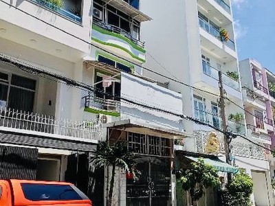 N.gộp - mt khu bàn cờ họ lê - 80m - 4 tầng - 12pn - dòng t.iền 25tr nhỉnh 11 tl 1