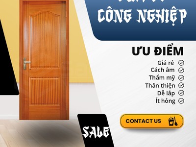 Cửa gỗ công nghiệp 0