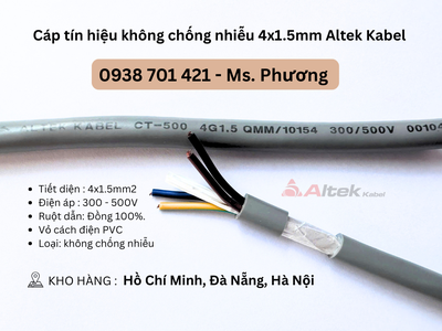Cáp tín hiệu không chống nhiễu 4x1.5mm Altek Kabel Đà Nẵng, Hồ Chí Minh, Hà Nội 1