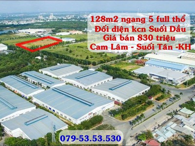  bán đất nền cam lâm giá chỉ từ 830 triệu/nền   gần kcn suối dầu, full thổ cư, sổ riêng từng lô 0