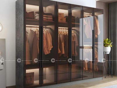 Tủ Quần Áo Cánh Kính Chữ U Hiện Đại Cao Cấp 2