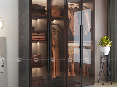 Tủ Quần Áo Cánh Kính Chữ U Hiện Đại Cao Cấp 1