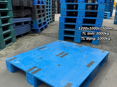 Thanh Lý Lô Pallet Nhựa 1200x1000x150mm Siêu Tiện Lợi    Giá Rẻ Nhất Thị Trường TP.HCM  0