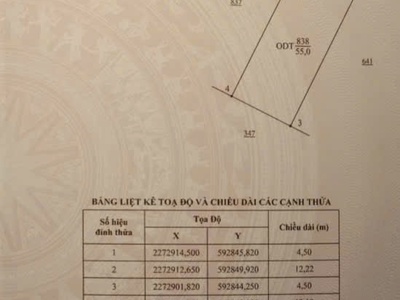 Bán đất thổ cư 55m2, mt 4.5m đường 21a, lê hồng phong, phủ lý, hà nam. sổ đỏ chính chủ, giá 1.2 tỷ. 2