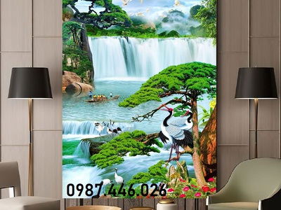 Tranh gạch 3d thác nước HP922 8