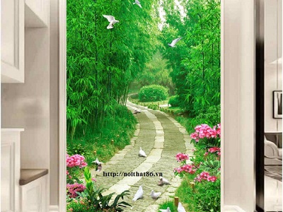 Tranh gạch phong cảnh, tranh ốp tường đẹp phòng khách HP09 4