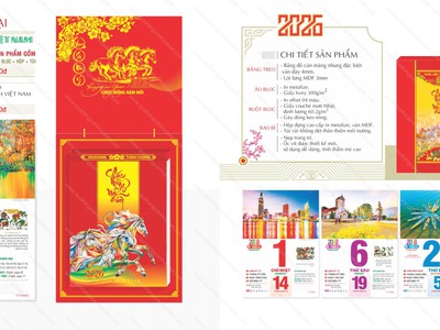 Lịch Bloc Siêu Đại 2026 - In lịch giá tốt cho doanh nghiệp 2
