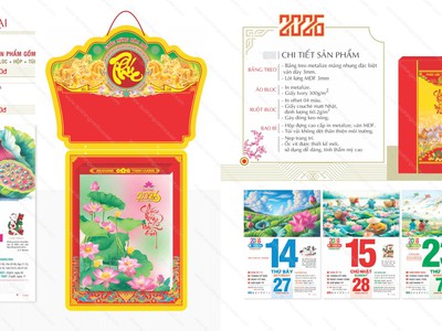 Lịch Bloc Siêu Đại 2026 - In lịch giá tốt cho doanh nghiệp 4