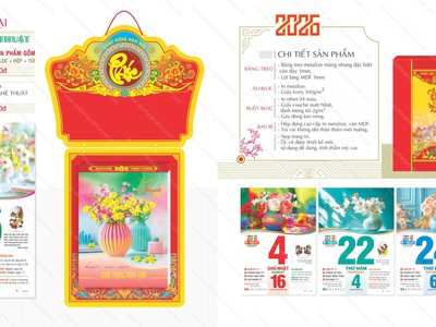 Lịch Bloc Siêu Đại 2026 - In lịch giá tốt cho doanh nghiệp 6