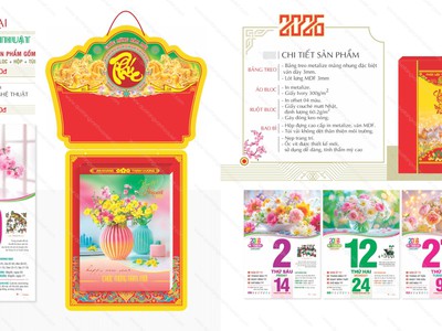 Lịch Bloc Siêu Đại 2026 - In lịch giá tốt cho doanh nghiệp 7