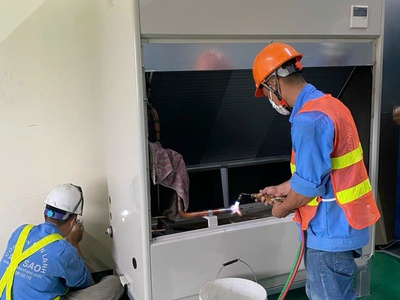 Cung cấp và thi công trọn gói máy lạnh tủ đứng Daikin 10hp cho nhà xưởng 0