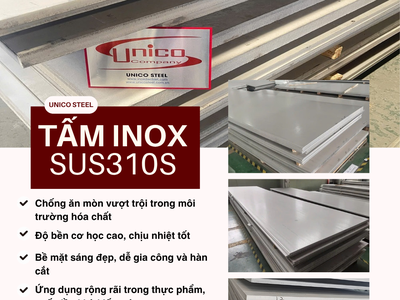 Tấm inox SUS310S chất lượng, giá rẻ - Unico Steel 0