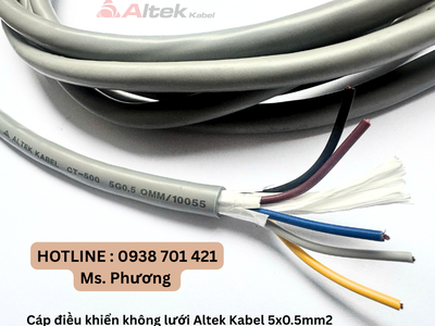 Cáp điều khiển không lưới chống nhiễu Altek Kabel 5x0.5mm2 Đà Nẵng, Hồ Chí Minh, Hà Nội 3