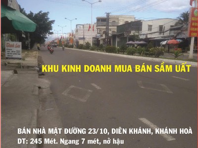 Nhà mặt tiền đường 23 tháng 10 cần bán tại khánh hoà 0