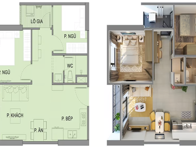 Chính chủ bán căn hộ GS2 55m2 1