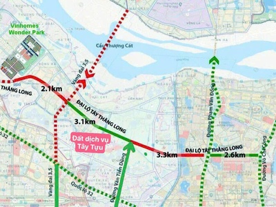 Bán đất dịch vụ tây tựu bắc từ liêm, hạ tầng hoàn thiện, pháp lý sổ đỏ 3