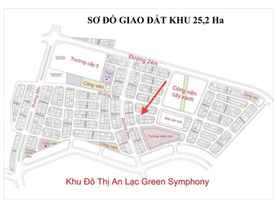 Bán lô đất hoa hậu dịch vụ vân canh khu 25,2 ha lô góc 2 mặt tiền, kinh doanh 2