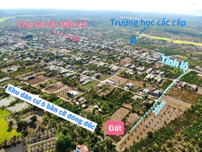 Lô đất đẹp cách tỉnh lộ 5 chỉ 200m tại cuôr knia - buôn đôn chỉ 4xxtr 0