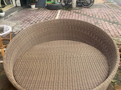 Giường hồ bơi ngoài trời nhựa giả mây 3