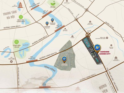 Căn hộ 2PN, 80m  Sunshine Legend City, View Sông Hồng - Cùng khu nhưng giá chỉ bằng nửa Ecopark 2 3