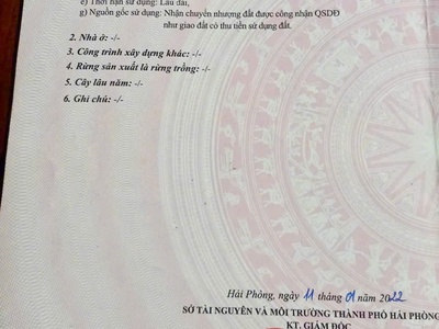 Chính chủ gửi bán lô đất Mỹ Đồng sẵn bìa 0