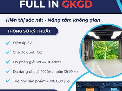 Module LED P3 GKGD   Màn hình LED indoor hiển thị sắc nét, giá sỉ cực tốt, chính hãng 3