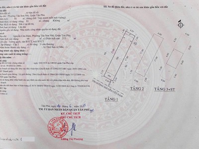 Mặt tiền nguyễn cửu đàm, tân sơn nhì   4x20m 4 tầng   chỉ 12.95 tỷ tl 0