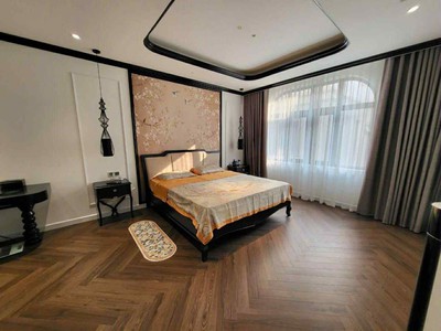 Nhà đẹp hồng tiến, 65m x 5 tầng, mặt tiền 7.4m, gara ôtô, phong cách indochina 4