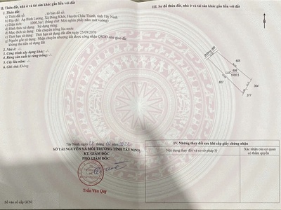 Chính chủ - bán đất đẹp - giá hợp lý - vị trí đắc địa tại : xã đồng khởi - huyện châu thành - tỉnh 3