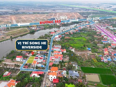 Lô góc sông he riverside   gần vinhomes dương kinh, giá chỉ 1,2xx tỷ  zalo 0567 222 555 0