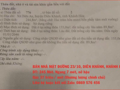 Nhà đất giá rẻ tại khánh hoà 3