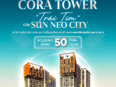 Sở hữu vị trí căn hộ Cora đắc địa nằm trục Nguyễn phước Lan giá GD1 giá chỉ 2ty 0