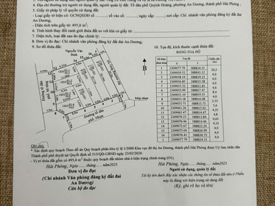 Bán đất 50m2 đường 7m quỳnh hoàng, nam sơn, an dương 0