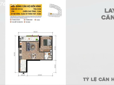 Mở bán căn hộ 2 phòng ngủ tại khánh hoà 3