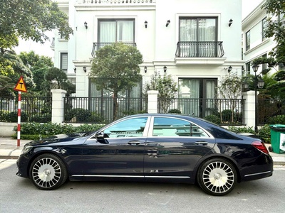 Hàng hiếm s450 L màu xanh cavansite nội thất kem sx 2017 0