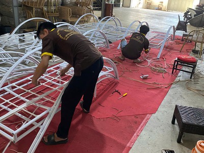 CẦN BÁN - Ghế nằm hồ bơi giả mây QD-1280 cao cấp 1