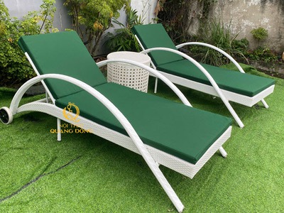 CẦN BÁN - Ghế nằm hồ bơi giả mây QD-1280 cao cấp 7