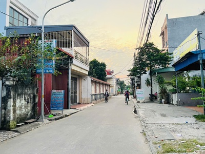 Lô đất 100m  mặt đường Quỳnh Cư   Mỹ Tranh, Nam Sơn, An Dương   Kinh doanh tốt 3,2 tỷ 0