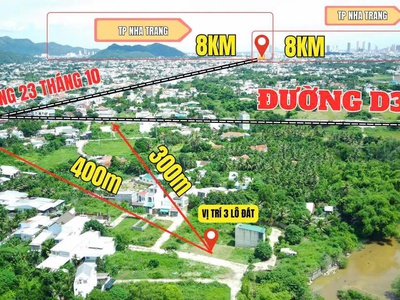 Bán 03 Lô Liền Kề Đường 23/10   Xã Vĩnh Hiệp   Gần Siêu Thị Mm Mega Market Nha Trang 1