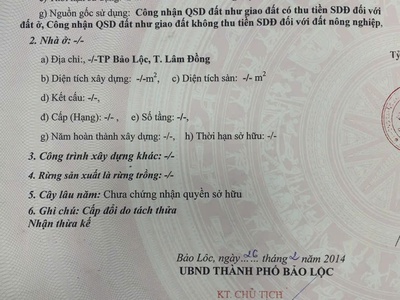 Bán đất mặt tiền đường Lam Sơn, phường B Lao, Tp. Bảo Lộc, Lâm Đồng 5