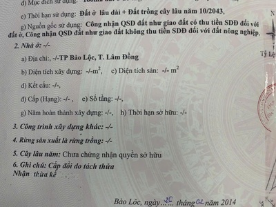 Bán đất mặt tiền đường Lam Sơn, phường B Lao, Tp. Bảo Lộc, Lâm Đồng 6
