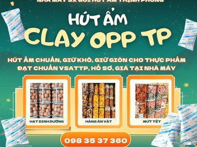Hút ẩm clay opp , bảo vệ trọn vị ngon cho bánh mứt tết
