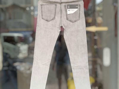 Quần jean Jacobs Cole ống slim co giãn nhẹ màu xám bạc 3