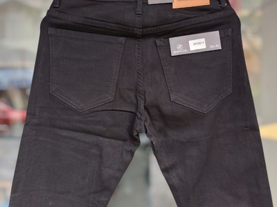 Quần jean Jacobs Cole màu đen form slim co giãn nhẹ 3